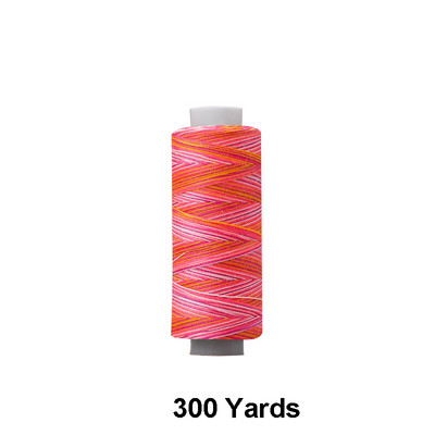 300/1000 jardų rankinio dygsnio pjūviu dažyti vaivorykštės siuvimo ir dygsniavimo siūlai 402 poliesterio siūlai rankdarbiams ir mašinoms
