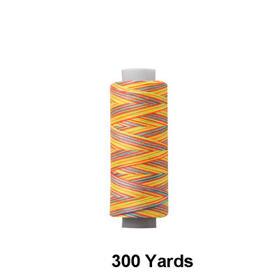 300/1000 jardų rankinio dygsnio pjūviu dažyti vaivorykštės siuvimo ir dygsniavimo siūlai 402 poliesterio siūlai rankdarbiams ir mašinoms