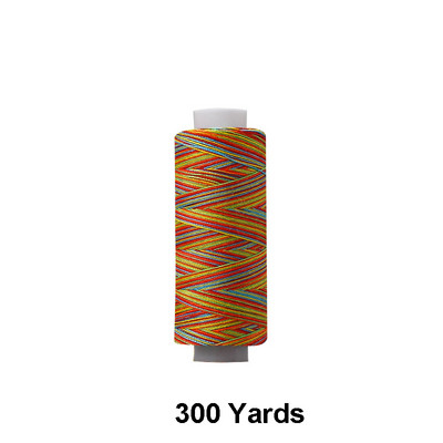 300/1000 jardų rankinio dygsnio pjūviu dažyti vaivorykštės siuvimo ir dygsniavimo siūlai 402 poliesterio siūlai rankdarbiams ir mašinoms