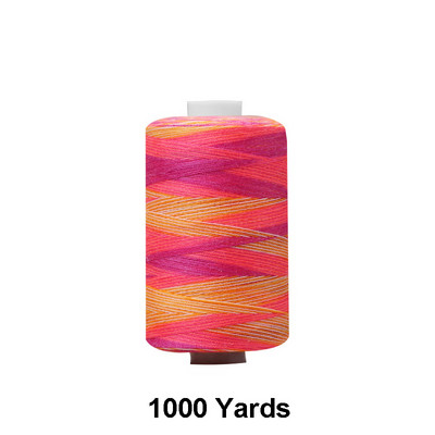 300/1000 jardų rankinio dygsnio pjūviu dažyti vaivorykštės siuvimo ir dygsniavimo siūlai 402 poliesterio siūlai rankdarbiams ir mašinoms