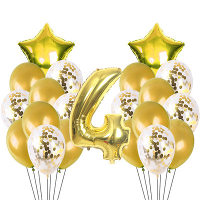 21gb zēns meitenes daudz laimes dzimšanas dienā konfeti balons rožu zelta un sudraba dzimšanas dienas svinību dekorācija hēlija balons bērnu duša