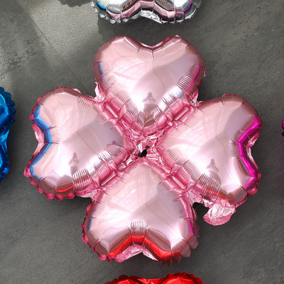 Jauni četru lapu āboliņa alumīnija folijas balons sarkans zaļš sudrabs zelta balons dzimšanas dienas svinību dekorācijas atklāšanas svinību piederumi