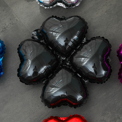 Jauni četru lapu āboliņa alumīnija folijas balons sarkans zaļš sudrabs zelta balons dzimšanas dienas svinību dekorācijas atklāšanas svinību piederumi