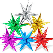 12 gab. Sprāgstošās zvaigznes folijas balonu dzimšanas dienas svinības atklāšanas ceremonijas kāzu dekorācijas Ūdens pilienu konusa folijas balonu ballītes piederumi