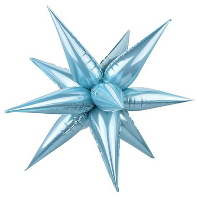 12 gab. Sprāgstošās zvaigznes folijas balonu dzimšanas dienas svinības atklāšanas ceremonijas kāzu dekorācijas Ūdens pilienu konusa folijas balonu ballītes piederumi