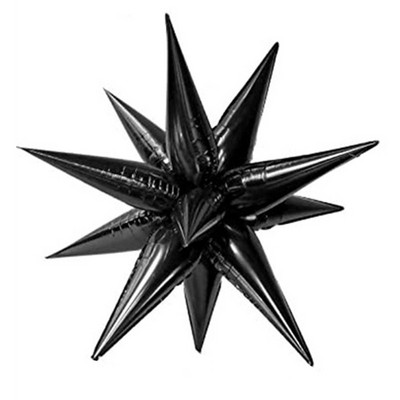 12 gab. Sprāgstošās zvaigznes folijas balonu dzimšanas dienas svinības atklāšanas ceremonijas kāzu dekorācijas Ūdens pilienu konusa folijas balonu ballītes piederumi