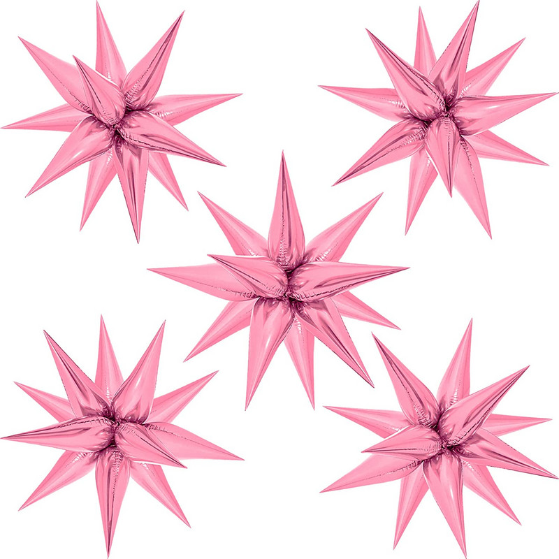 12 gab. Sprāgstošās zvaigznes folijas balonu dzimšanas dienas svinības atklāšanas ceremonijas kāzu dekorācijas Ūdens pilienu konusa folijas balonu ballītes piederumi