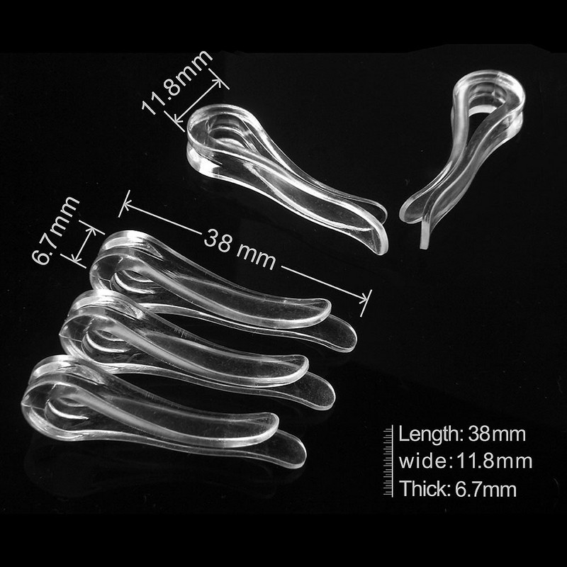 100 db/tétel U-alakú műanyag kapcsok ing ruhakapcsokhoz
