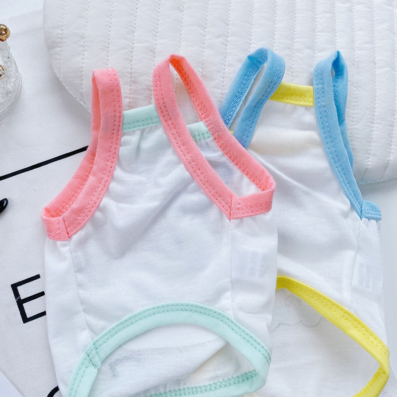 Kisállat Kutya Sling Rajzfilm Kutyaruhák Nyári, mint Medve Puha Mellény Vékony rész Otthoni Ruhák Kölyökkutya Aranyos Napvédő Ruházat