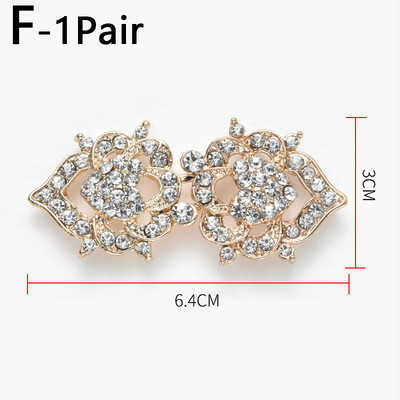 Retro Rhinestone piespraudes Sieviešu jaka džemperis Blūze Šalle Saspraudes Krekls Apkakle Ziedu Raksts Pīļu Saspraudes Aizdares