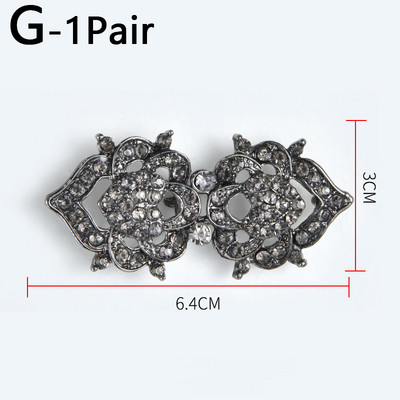 Retro Rhinestone piespraudes Sieviešu jaka džemperis Blūze Šalle Saspraudes Krekls Apkakle Ziedu Raksts Pīļu Saspraudes Aizdares