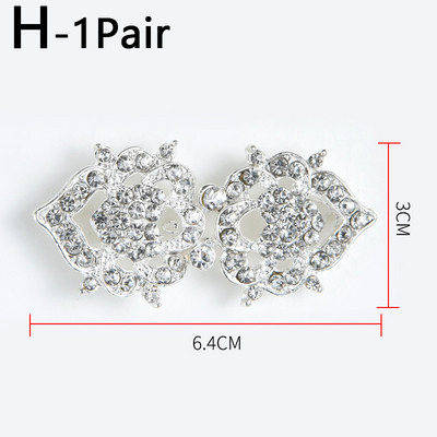 Retro Rhinestone piespraudes Sieviešu jaka džemperis Blūze Šalle Saspraudes Krekls Apkakle Ziedu Raksts Pīļu Saspraudes Aizdares