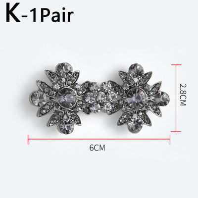 Retro Rhinestone piespraudes Sieviešu jaka džemperis Blūze Šalle Saspraudes Krekls Apkakle Ziedu Raksts Pīļu Saspraudes Aizdares