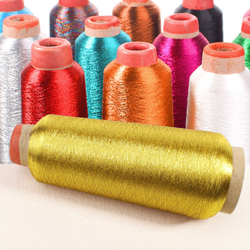 3250m/ritinys Aukso ir sidabro siūlai ryškūs šilko siūlai kompiuterio siuvinėjimo siūlai auksiniai siūlai „pasidaryk pats“ rankinis siuvinėjimas kryželiu metalinis siūlas