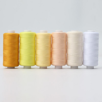 6 ass daudzkrāsu izšūšanas šūšanas diegi Dzija Krustdūriena diegi šujmašīnām Piederumi Tamborēšanas adīšanas komplekts