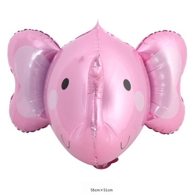 3D lauva tīģeris pērtiķis zilonis galva dzīvnieka folija hēlija balons zēns meitene džungļu dzimšanas dienas ballītes dekorācija bērnu duša bērniem dāvana