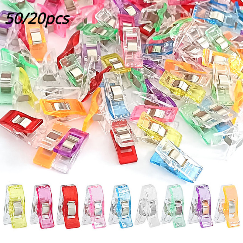 50 de bucăți cleme de cusut cleme de plastic matlasare crafting croșetat tricotat cleme de siguranță cleme de legare bricolaj accesorii de cusut instrumente