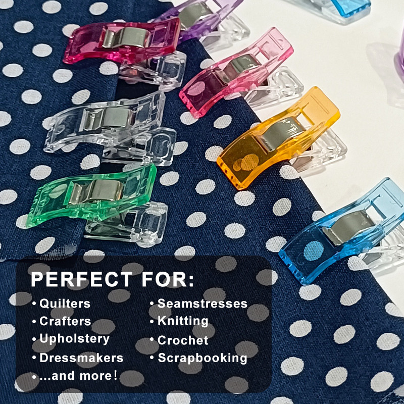 50 de bucăți cleme de cusut cleme de plastic matlasare crafting croșetat tricotat cleme de siguranță cleme de legare bricolaj accesorii de cusut instrumente
