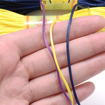 26 вида конец за кръстат бод 1,5 мм полиестерен шевен найлонов конец корейско ръчно тъкано въже за аксесоари за плетена гривна „направи си сам“ 20 м