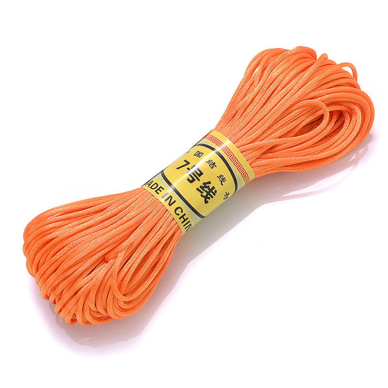 26 keresztszemes szál 1,5 mm-es poliészter varró nejlon cérna koreai kézzel szőtt kötél barkácsfonott karkötőtartozékokhoz 20M