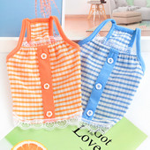 Καλοκαιρινά ρούχα για σκύλους για κατοικίδια Σκύλος για κουτάβι πουκάμισο γιλέκο γάτας Δαντέλα από τούλι Ρούχα για κατοικίδια Τσιουάουα Tshirt Puppy Γιλέκο Γιορκσάιρ Ρόπα Πέρρο