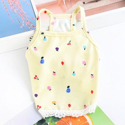 Καλοκαιρινά ρούχα για σκύλους για κατοικίδια Σκύλος για κουτάβι πουκάμισο γιλέκο γάτας Δαντέλα από τούλι Ρούχα για κατοικίδια Τσιουάουα Tshirt Puppy Γιλέκο Γιορκσάιρ Ρόπα Πέρρο