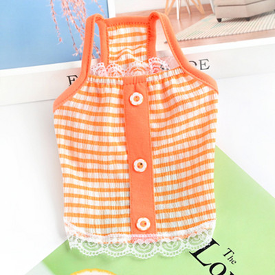 Καλοκαιρινά ρούχα για σκύλους για κατοικίδια Σκύλος για κουτάβι πουκάμισο γιλέκο γάτας Δαντέλα από τούλι Ρούχα για κατοικίδια Τσιουάουα Tshirt Puppy Γιλέκο Γιορκσάιρ Ρόπα Πέρρο