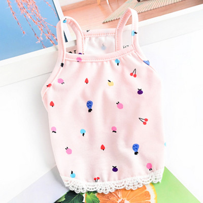 Καλοκαιρινά ρούχα για σκύλους για κατοικίδια Σκύλος για κουτάβι πουκάμισο γιλέκο γάτας Δαντέλα από τούλι Ρούχα για κατοικίδια Τσιουάουα Tshirt Puppy Γιλέκο Γιορκσάιρ Ρόπα Πέρρο