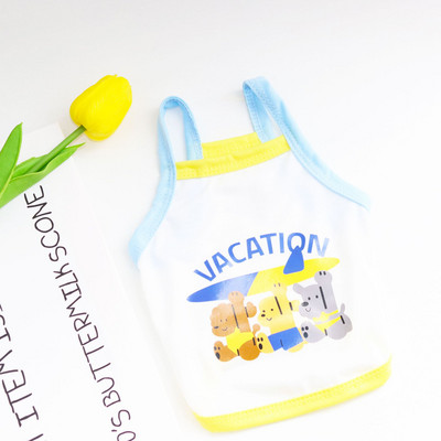 Καλοκαιρινά ρούχα για σκύλους για κατοικίδια Σκύλος για κουτάβι πουκάμισο γιλέκο γάτας Δαντέλα από τούλι Ρούχα για κατοικίδια Τσιουάουα Tshirt Puppy Γιλέκο Γιορκσάιρ Ρόπα Πέρρο