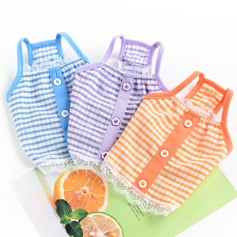 Καλοκαιρινά ρούχα για σκύλους για κατοικίδια Σκύλος για κουτάβι πουκάμισο γιλέκο γάτας Δαντέλα από τούλι Ρούχα για κατοικίδια Τσιουάουα Tshirt Puppy Γιλέκο Γιορκσάιρ Ρόπα Πέρρο