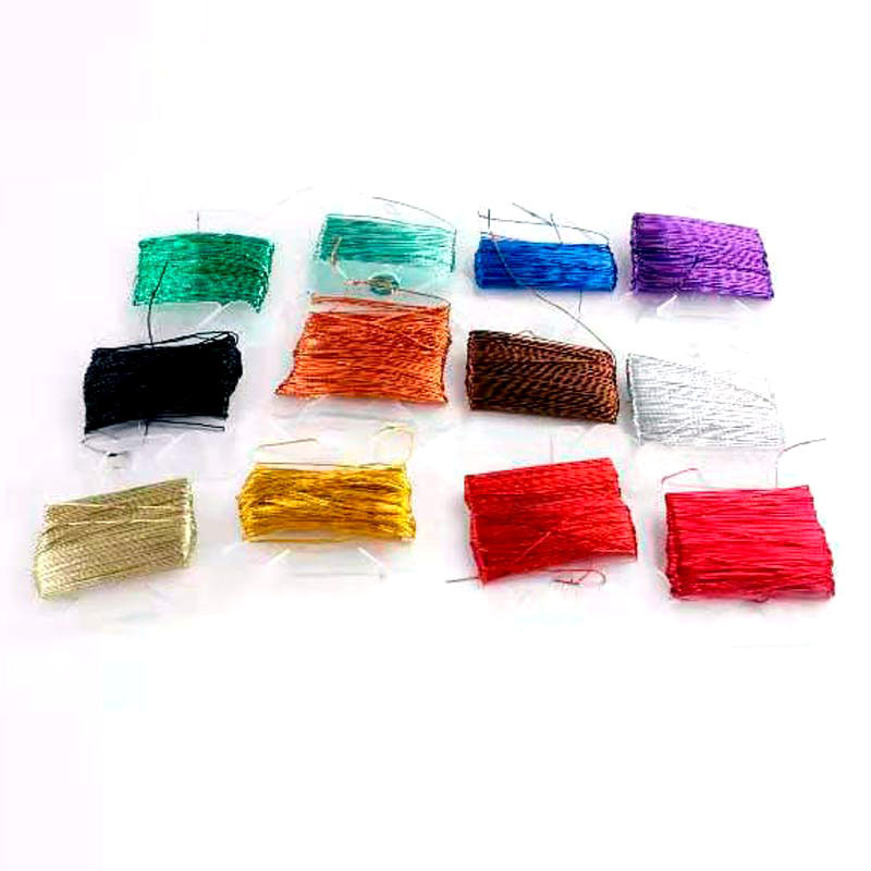 8 metri daudzkrāsaini krustdūriena zelta un sudraba pavedieni / krustdūriena izšūšanas diegi / pielāgotas krustdūriena diegu krāsas