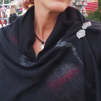 Γυναικεία ρετρό vintage ζακέτα πάπια με κλιπ πουλόβερ Σάλι μπλούζα γιακά πουλόβερ Κασκόλ κούμπωμα καρφίτσα καρφίτσα κοσμήματα αξεσουάρ