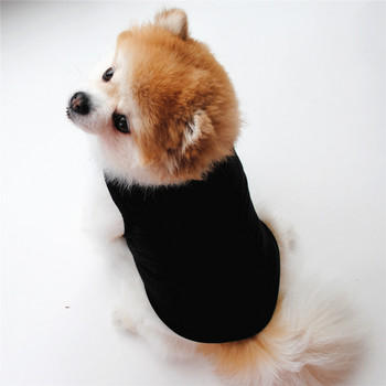 Καλοκαιρινά ρούχα για σκύλους μονόχρωμα γιλέκο σκύλου με κενό κάτω μέρος πουκάμισο κουταβιού Μαλακά ρούχα για μικρό μεσαίο σκύλο Chihuahua Ropa Perro XS-XL