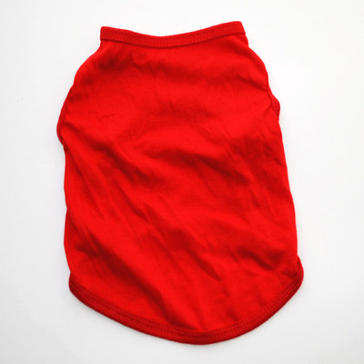 Nyári kutyaruhák egyszínű kutyamellény üres fenekű kölyök ing Puha ruhák kicsi, közepes kutyának Chihuahua Ropa Perro XS-XL