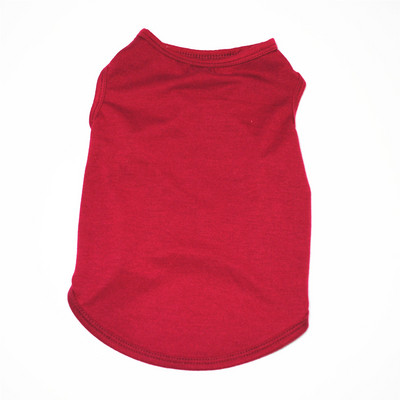 Nyári kutyaruhák egyszínű kutyamellény üres fenekű kölyök ing Puha ruhák kicsi, közepes kutyának Chihuahua Ropa Perro XS-XL