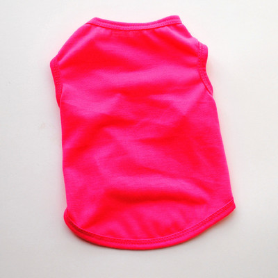 Nyári kutyaruhák egyszínű kutyamellény üres fenekű kölyök ing Puha ruhák kicsi, közepes kutyának Chihuahua Ropa Perro XS-XL