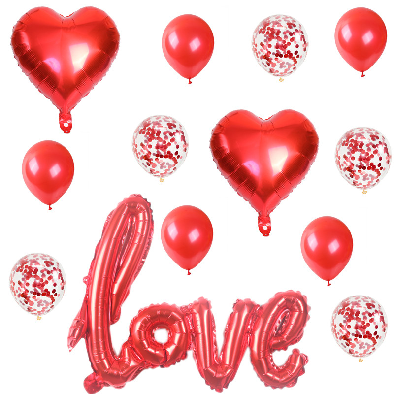 13tk romantiline pulm LOVE alumiiniumfooliumist õhupall südamekujuline roosa kuldroosa sõbrapäeva sünnipäevapeo kaunistus õhupallid