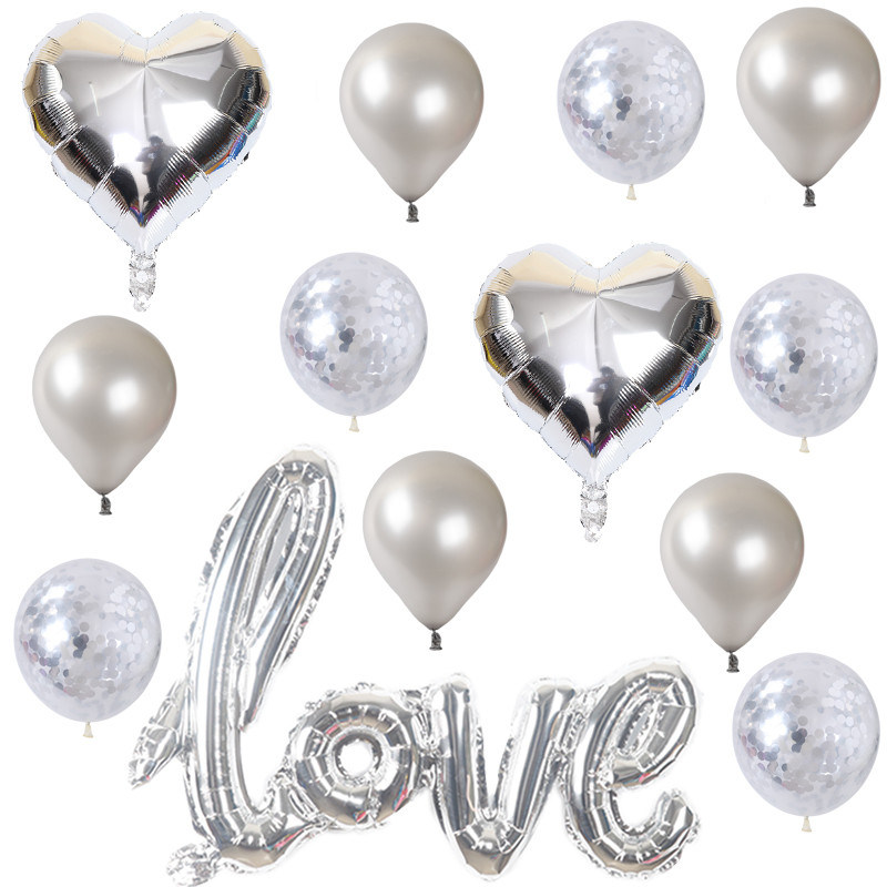 13tk romantiline pulm LOVE alumiiniumfooliumist õhupall südamekujuline roosa kuldroosa sõbrapäeva sünnipäevapeo kaunistus õhupallid