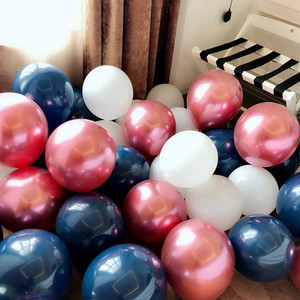 20 bucăți 12 inci baloane din latex din metal cromat, aur roz, argint, confeti, baloane cu heliu, pentru petrecerea de aniversare, pentru decorațiuni de nuntă.