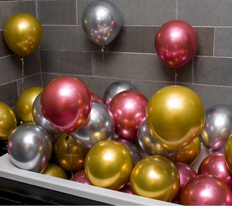 20 bucăți 12 inci baloane din latex din metal cromat, aur roz, argint, confeti, baloane cu heliu, pentru petrecerea de aniversare, pentru decorațiuni de nuntă.