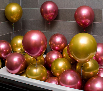 20 bucăți 12 inci baloane din latex din metal cromat, aur roz, argint, confeti, baloane cu heliu, pentru petrecerea de aniversare, pentru decorațiuni de nuntă.