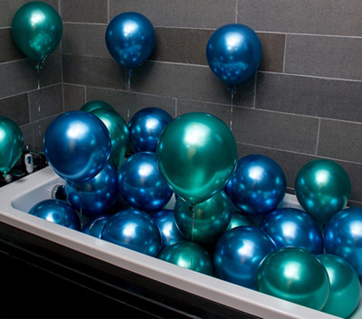 20 bucăți 12 inci baloane din latex din metal cromat, aur roz, argint, confeti, baloane cu heliu, pentru petrecerea de aniversare, pentru decorațiuni de nuntă.