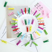 Clip din lemn pentru bușteni de 3,5 cm Clipă creativă Clipă decorativă pentru lemn DIY Clip foto realizat manual Clip din lemn de culoare naturală 20/50/100 buc. per lot