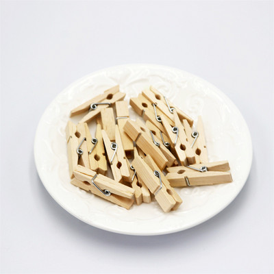 Clip din lemn pentru bușteni de 3,5 cm Clipă creativă Clipă decorativă pentru lemn DIY Clip foto realizat manual Clip din lemn de culoare naturală 20/50/100 buc. per lot