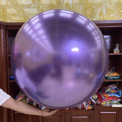 36 inčni golemi kromirani metalni lateks baloni 35 cm papirnati ukrasi s resicama Ukrasi za vjenčanje i rođendane Dječje igračke