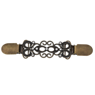 Vintage kardigan pluus klamber kampsun sall pross klamber Pardisuuga kaetud metallist klambri hoidja galvaniseeritud sulamist rõivaklamber