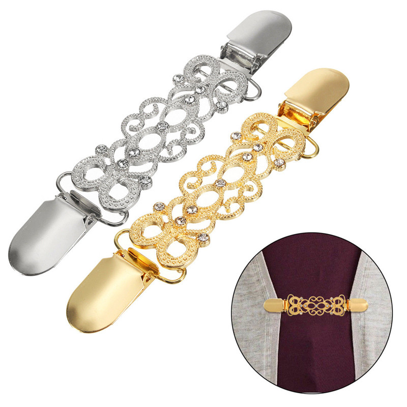 Vintage kardigan pluus klamber kampsun sall pross klamber Pardisuuga kaetud metallist klambri hoidja galvaniseeritud sulamist rõivaklamber