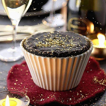 2/3g Най-добрият хранителен клас Истински 24K златни листа Schabin Flakes Cake Decoration For DIY Chocolates Wedding Birthday Party Baking Tools