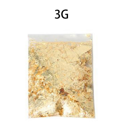 2/3g Cel mai bun nivel alimentar, frunze de aur autentice de 24K, fulgi de Schabin, decorare pentru tort pentru ciocolată DIY, nuntă, petrecere de aniversare, instrumente de coacere