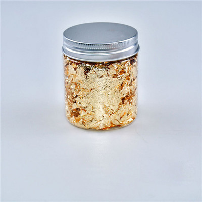 2/3g Cel mai bun nivel alimentar, frunze de aur autentice de 24K, fulgi de Schabin, decorare pentru tort pentru ciocolată DIY, nuntă, petrecere de aniversare, instrumente de coacere